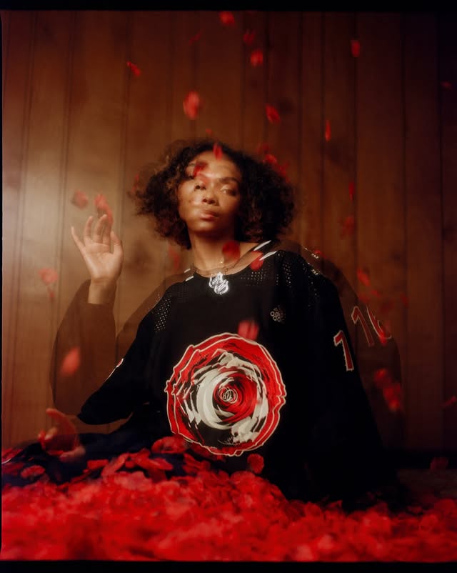 Still A Rose Grew special edition Carolina Hurricanes jersey designed by Mike Jones